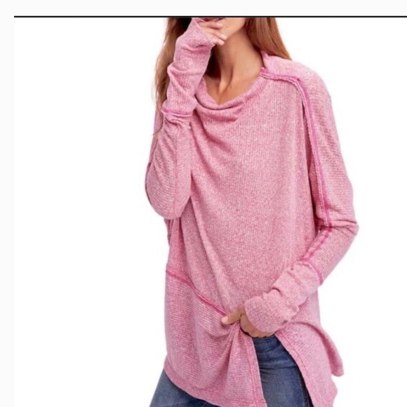 We The Free Tops - WE THE FREE Free People London Town Assymetrical Long Sleeve Top Tunic Small